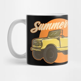 Summer Time Jeep Artwork Mug